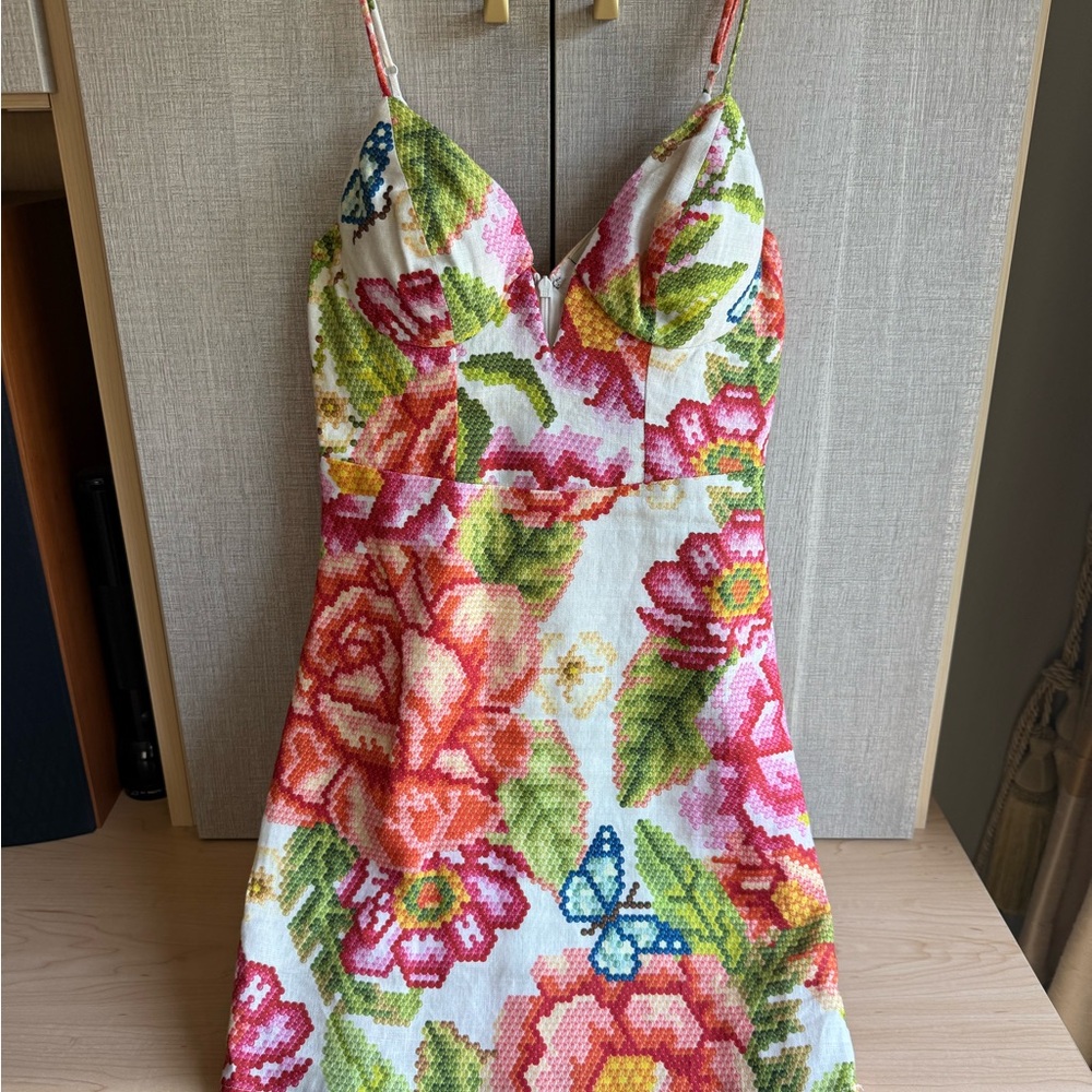 FARM Rio Floral Mini Dress - Multicolor like new XS